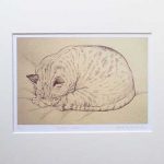 For Sale: Sleepy Lynx Print
